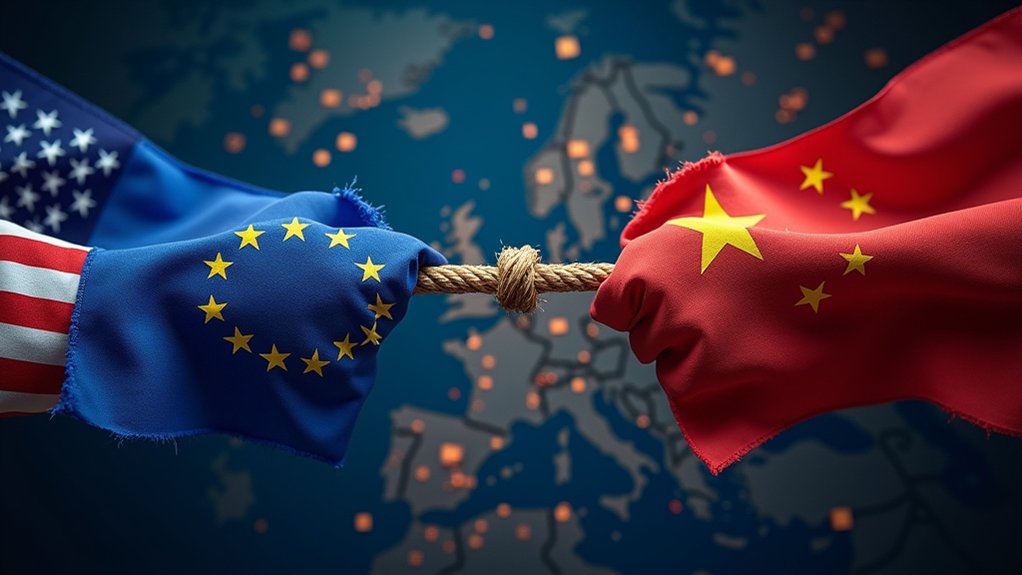 Europe Pressured to Pick Sides in Tech Rivalry